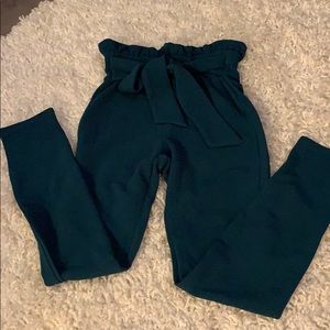 Dark green legging dress pants